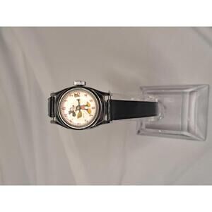 Vintage 1965 Mickey Mouse Watch U.S. Time - Stippled "Measle" Dial - WORKING